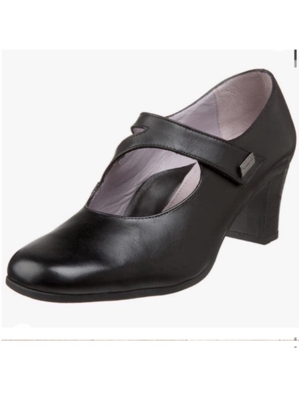 Beautifeel Katherina Black Leather Mary Jane Pumps Heels size 39